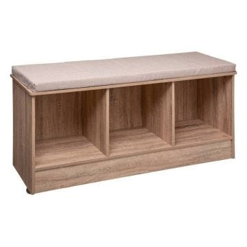 5five - banc 3 cases "mix n modul" effet chêne naturel
