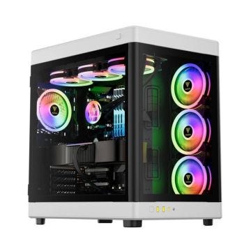 Boitier Tour E-ATX - Gamdias - Neso P1 - Noir/Blanc - Panneaux vitrés - 180 mm alimentation