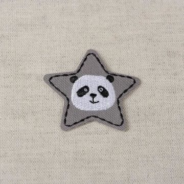 Ecusson animaux stars panda 4cm x 4cm