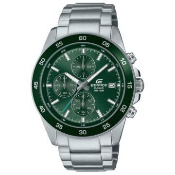 Montre Casio - Hommes - EFR-526D-3AVUEF - Argent Acier inoxydable - 42 mm - Vert