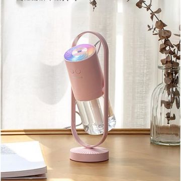 Humidificateur d'air, mini purificateur d'air USB, humidificateur d'air portable --- rose