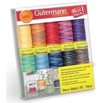 Set de fils à coudre Deco Stitch 70, Assortiment 3