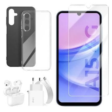 Smartphone Samsung Galaxy 128 Go Bleu Neuf avec Pack Accessoires Bleu Clair