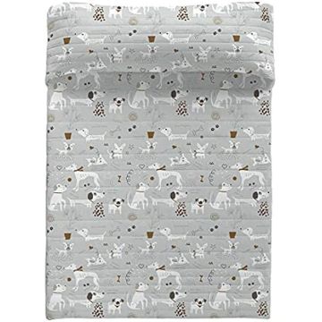 Couvre-lit boutis chiens 3 lits 150 - HACIENDO EL INDIO - Panzup