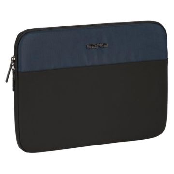 Housse pour ordinateur portable 14" Business Dark Blue - SAFTA - Dimensions 34 x 25 x 2 cm - Matière synthétique