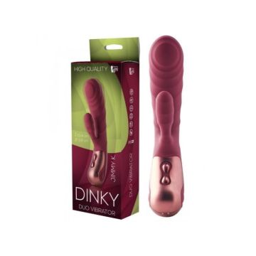 Vibromasseur - DREAM TOYS - Dinky Duo Jimmy K - Rechargeable - Double pénétration - Étanche IPX7