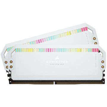 RAM - Corsair - Dominator Platinum DDR5 64 Go (2 x 32 Go) 5200 MHz CL40 - Blanc