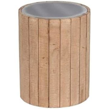 Table d'appoint - HOME ESPRIT - Naturelle en Bois MDF - 36 x 36 x 45 cm - Multicolore - Petit meuble complément