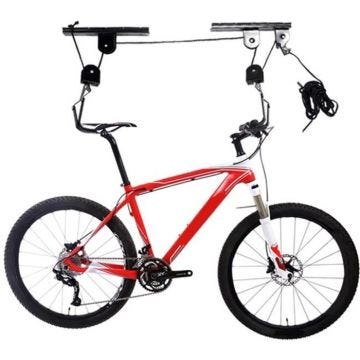 SUPPORT RANGEMENT VELO GARAGE PORTE VELO PLAFOND- Charge 20 kg