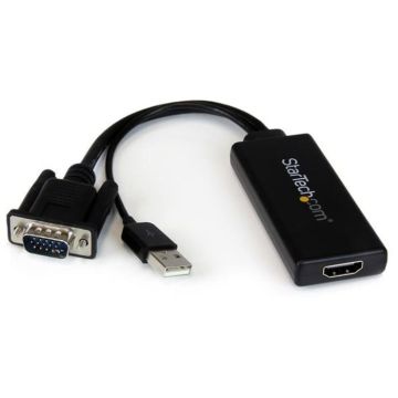 STARTECH.COM Adaptateur VGA vers HDMI avec audio et alimentation par USB – Convertisseur VGA vers HDMI - 1080p