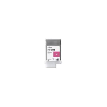 Réservoir d'encre original PFI-107 M - 130 ml - Magenta pour Canon imagePROGRAF