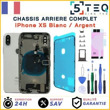 Chassis Prémonté Remplacement pour iPhone XS Blanc Complet Joint Ecran, NFC +Kit