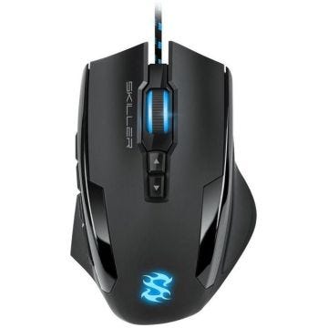 Souris de jeu filaire SHARKOON - modèle Sharkoon SGM1 - capteur optique Pixart PMW 3336 - LED RGB - 12 boutons