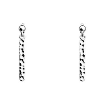 Boucles d'oreilles femme - Les Georgettes - Boucles d'oreilles Les Georgettes Pure argentées 25mm - Couleur de la matière:Blanc