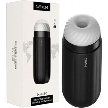 Masturbateur Rechargeable Sam Neo Connecté - mixte / adulte Noir