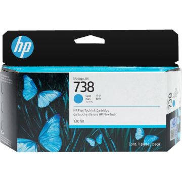 HP Ink/ 738 130-ml Cyan Design