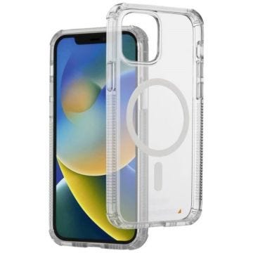 Hama Coque arrière Apple iPhone 12, iPhone 12 Pro transparent compatible avec MagSafe, chargement par induction