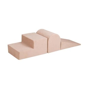MeowBaby® Aire De Jeux en Mousse ECRU 3 éléments sans piscine à balles