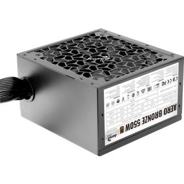 Alimentation PC - AEROCOOL - Aero Bronze 550W (80Plus Bronze) - Non Modulaire - Ventilateur 120mm silencieux