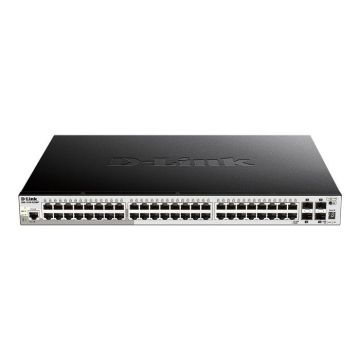 Switch D-Link DGS-1510-52XMP/E - 48 ports 10/100/1000 Mbit/s - 4 ports SFP+ 10G - Compatible PoE