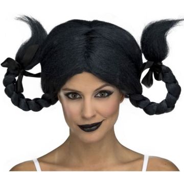 Perruque - Disfrazzes - Noire - Tresses - Femme - Intérieur