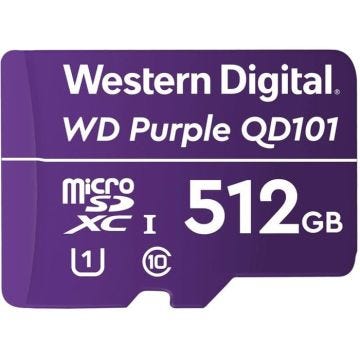 Carte mémoire - WD - PURPLE QD101 - 512 Go - Class 10 - Garantie 3 ans