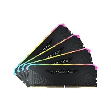 CORSAIR Mémoire Vengeance RGB RS 3200MHz 128GB (4x32GB) DIMM DDR4 for AMD Ryzen AMD Threadripper & Intel XMP (CMG128GX4M4E3200C16)