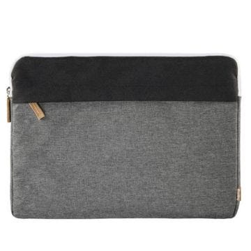 Housse d'ordinateur port. "Florence", jusq. 34 cm (13,3"), noire/grise Noir