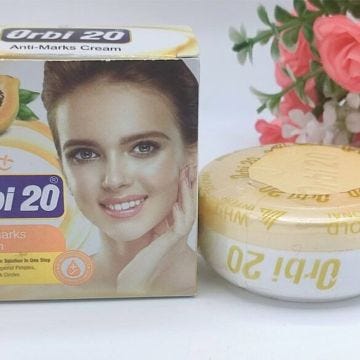Crème de Visage ORBI 20 Papaye & Avocat 30ml | Éclaircissant & Anti-Taches