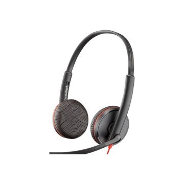 Micro-casque - filaire - USB, jack 3,5mm - HP Inc. - Poly Blackwire 3225 - Blackwire 3200 Series - micro-casque - sur-oreille - fil