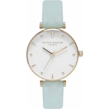 Montre bracelet Olivia burton - OB16AM143 - Montre Analogique a Quartz pour Femme avec Bracelet en Cuir Vert Menthe