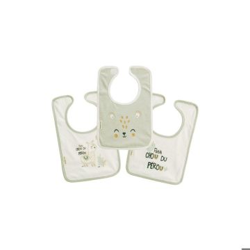 Lot de 3 bavoirs bébé Mon Petit Chou du Pérou