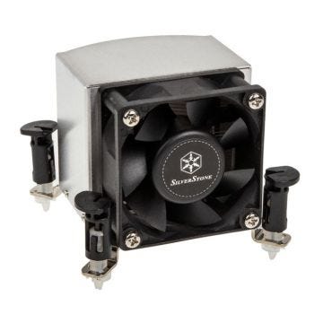 SilverStone SST-AR09-115XP - Argon Ventilateur de processeur 3 Caloducs en contact direct, 60mm PWM, Intel