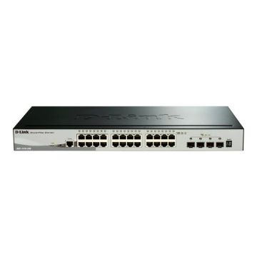 Commutateur autonome DLINK - D-Link Smart 28p.gigabit Stackable - 24 ports LAN RJ-45 10/100/1000Mbps