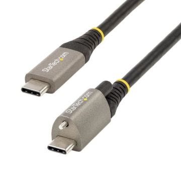 StarTech Câble USB C 10Gbps 1m à Verouillage par Vis Supérieure - Câble USB 3.1/3.2 Gen 2 Type-C - 100W/5A Power