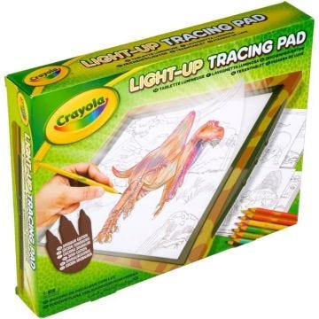 Dessin - CRAYOLA - Tablette de Dessins Lumineuse - Crée des dinosaures lumineux! Dès 6 ans