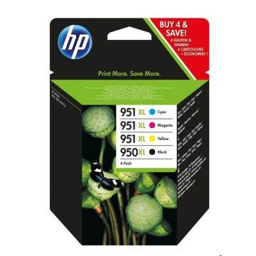 Cartouche d'encre HP 950XL/951XL - Noir et tricolore - Haute capacité