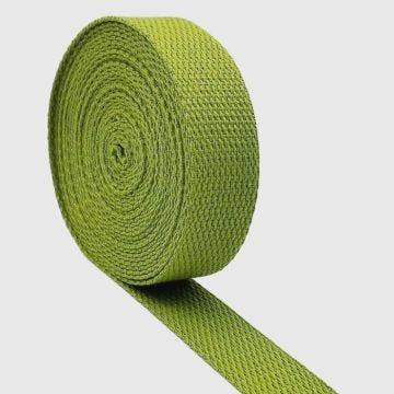AnseTendance 10 mètres x 25mm sangle de coton pour sacs fait main sacs à dos à main sac banane tote-bag couture Vert Olive