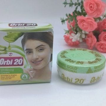 Crème blanchissant rafraîchissant illuminateur uniformisant ORBI 20 a l'aloe vera, 30ml