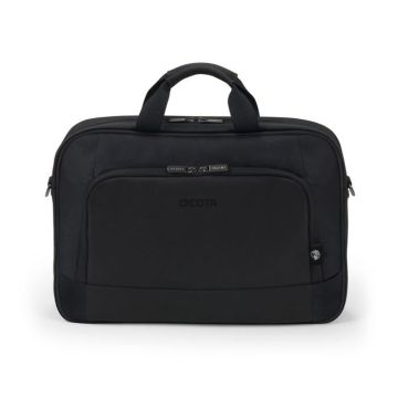 DICOTA Sacoche Ecologique TOP TRAVELLER BASE Noir Pour PC Portable 15"-15.6" Ultra legere Rembourré mousse haute densité Garantie a