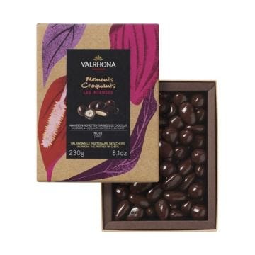 Coffret Les Intenses amandes et noisettes chocolat noir 230g Valrhona