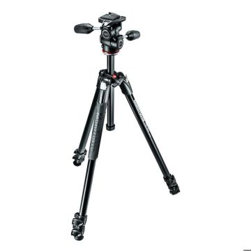 Trépied Manfrotto MK290XTA3-3W pour caméras numériques - 3 pieds, 171 cm, 4 kg - Noir