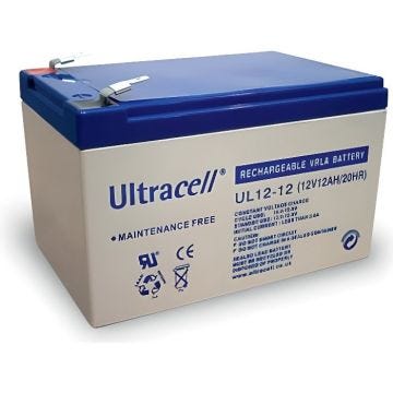 BATTERIE PLOMB ETANCHE ULTRACELL NP12-12 / UL12-12 - 12V 12Ah
