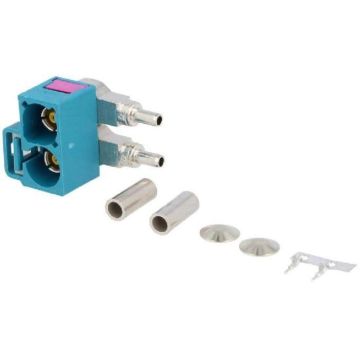 Adaptateur antenne - Fakra - Angulaire Double Vert