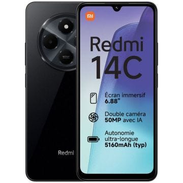 Xiaomi Redmi 14C Noir (4 Go /