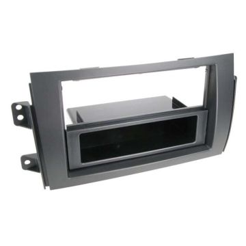 Adaptateur de façade 2-DIN avec vide poche Sedici / Suzuki SX4 > noir