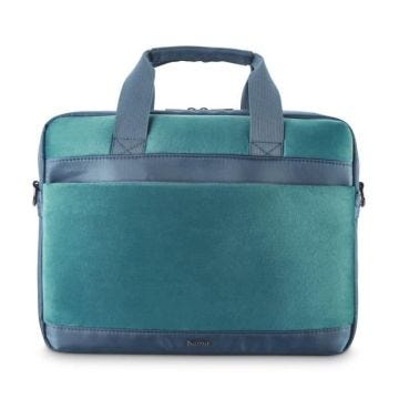 Sacoche d'ordin. port. "Velvet" jus. 34 - 36 cm (13,3"-14,1"), pétrole