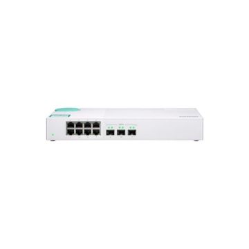 Switch non manageable - QNAP - QSW-308S - 8 ports Gigabit LAN - 3 ports 10G SFP+ - 10 Gigabit Ethernet