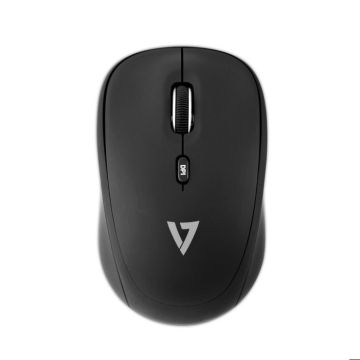 V7 Souris Optique MW100-1E - Fréquence radio - USB - 4 Bouton(s) - Sans fil - 2,40 GHz - 1600 dpi - Symétrique - Noir