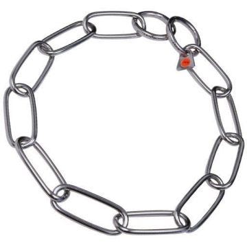 HS Sprenger Collier ras de cou en acier inoxydable à maillons longs et fins | 54cm x 3mm